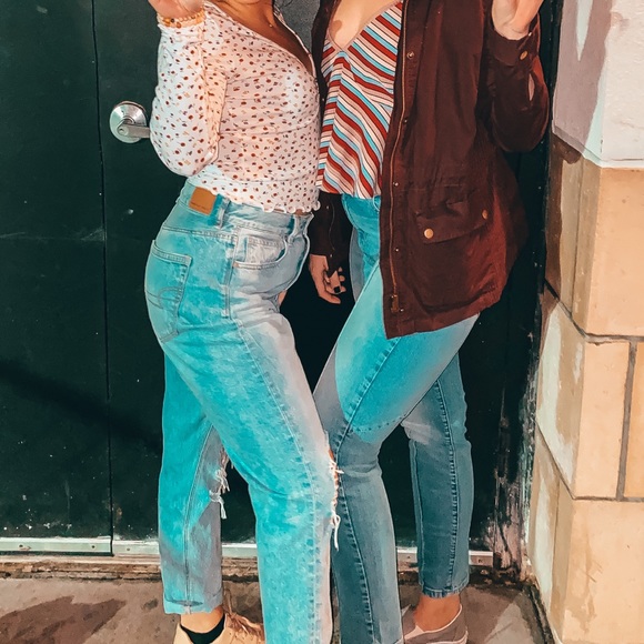 Forever 21 Floral Long Sleeve Tøp - Picture 3 of 3